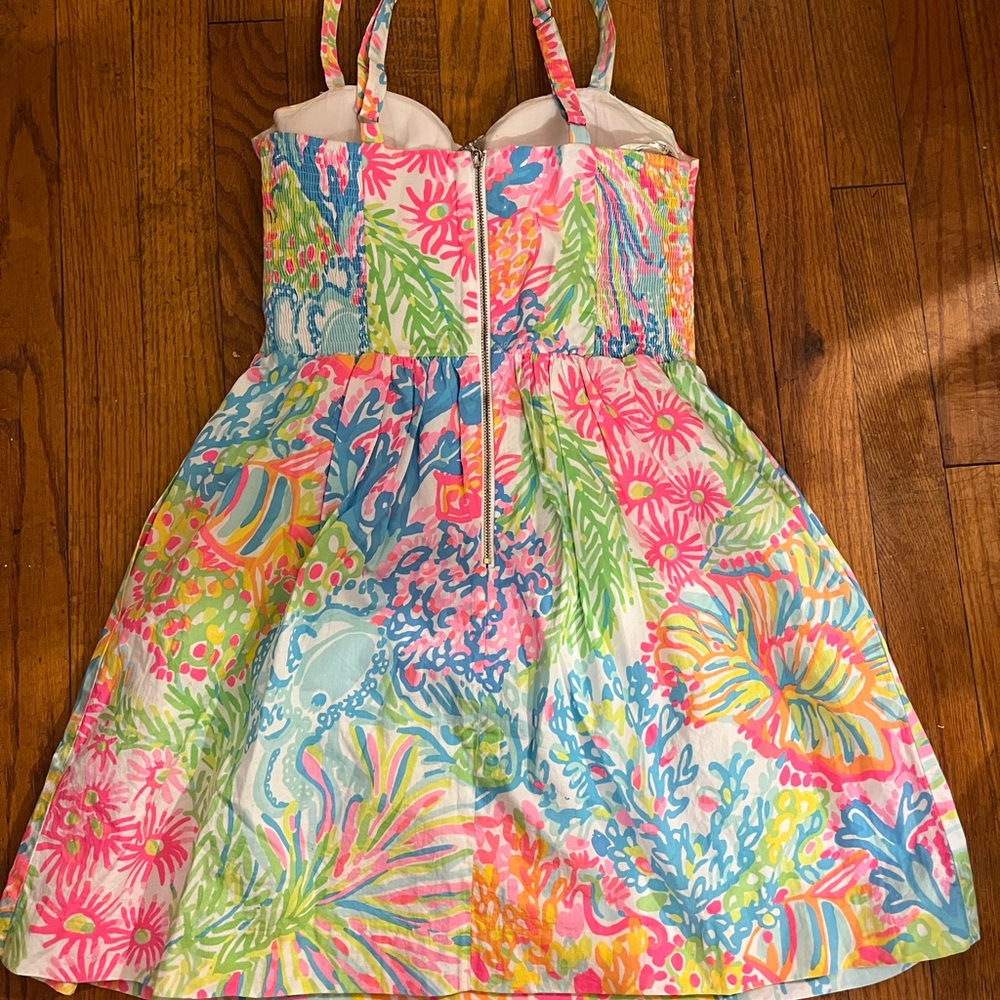 Lilly Pulitzer Pink and Green Dress - Picture 3 of 17